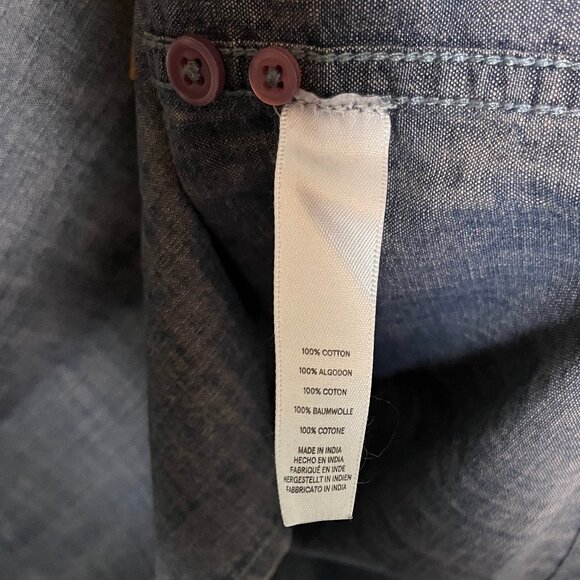 Alternative Apparel Button Down Chambray Size Large - Picture 5 of 5